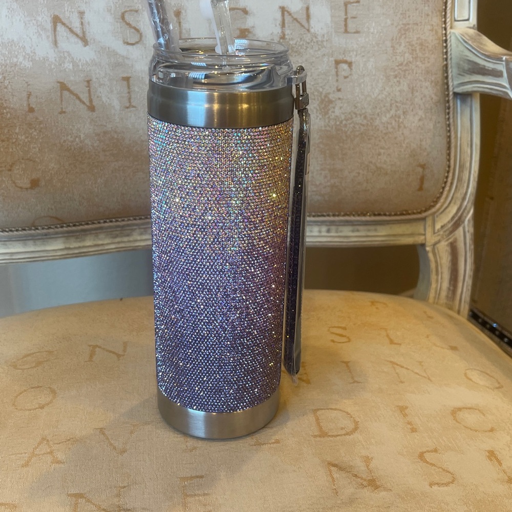 ROYAL GARDEN PARTY COLLECTION OMBRE PURPLE TUMBLER AND STRAP